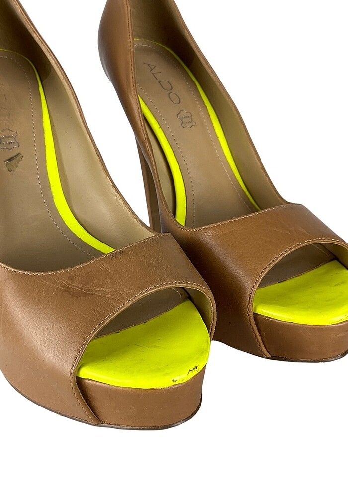 Deri platform ayakkabı - Görsel 5