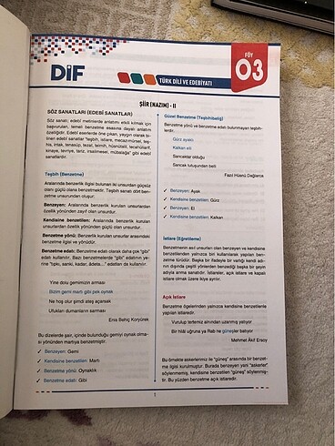 Beden Renk Ayt edebiyat föy
