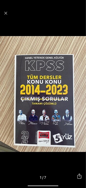 Yargı Yayınları Tüm Dersler KPSS 2014-2023 Çıkmış Soru Bankası