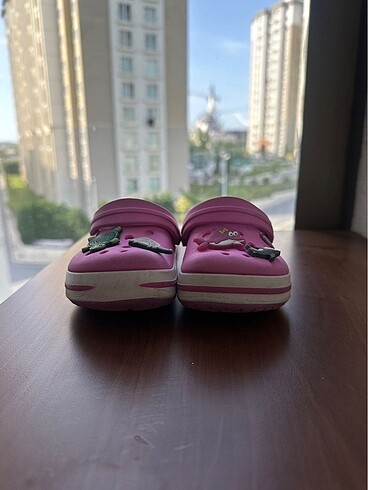 25 Beden pembe Renk Crocs pembe kiz cocuk terlik