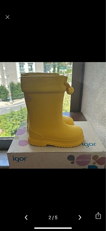 24 Beden sarı Renk İgor cocuk bot