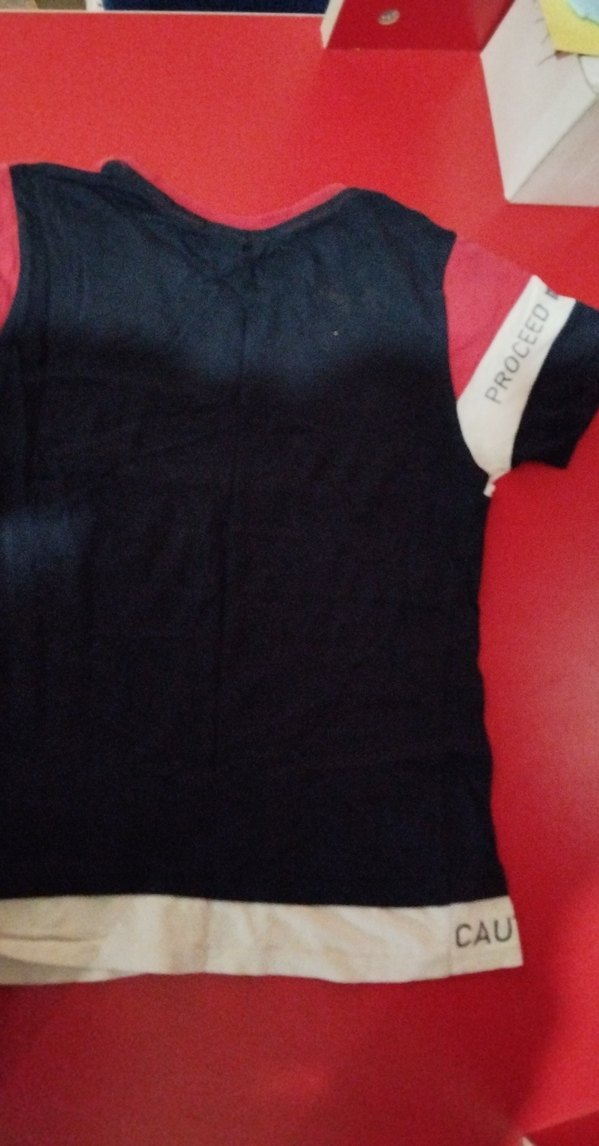 Kırmızı, Koyu Lacivert Baskılı Erkek Çocuk Tişört - Görsel 3