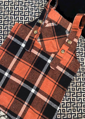 Düğmeli Kareli solopet - Görsel 2