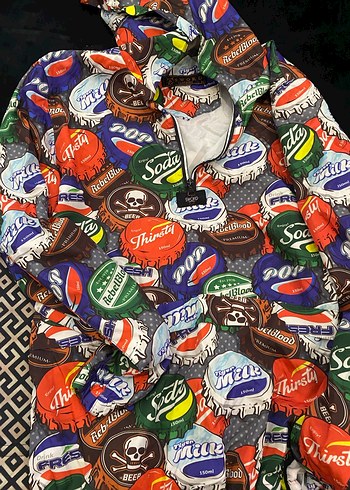 Düğmeli Çok Renkli Kapüşonlu Erkek Çocuk Ceketi - Görsel 2