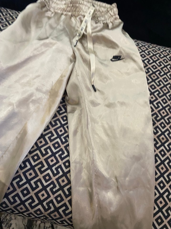 Bej Parlak Nike Kız Jogger Pantolon - Görsel 2