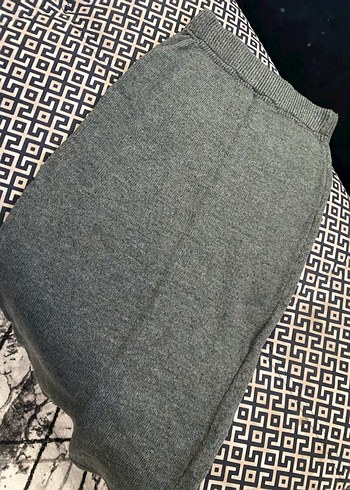 Gri Kadın Triko Rahat Kesim - Görsel 2