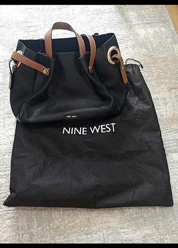  Beden siyah Renk Nine West kol çantası 