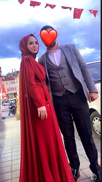 Diğer Bordo tesettür abiye