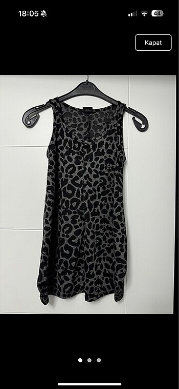 Leopar kısa elbise