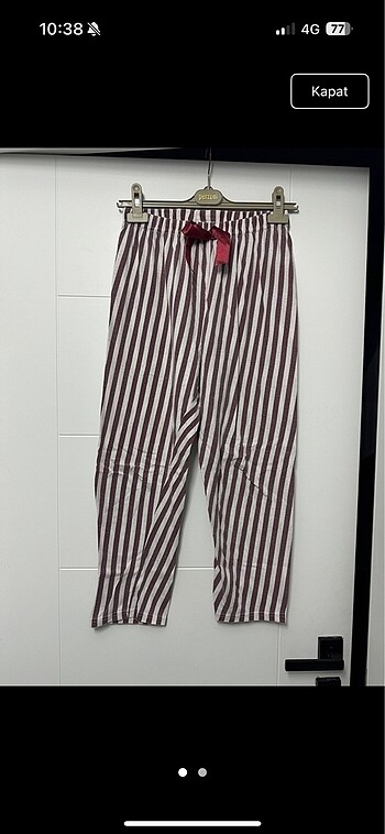 Çizgili pijama altı