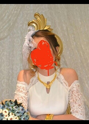 m Beden Beyaz kisa elbise