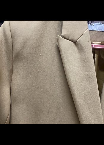 Bej Düğmeli Kadın Blazer Ceket - Görsel 3