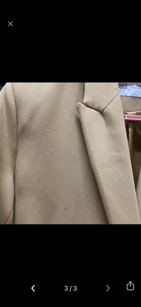 Bej Düğmeli Kadın Blazer Ceket - Görsel 3