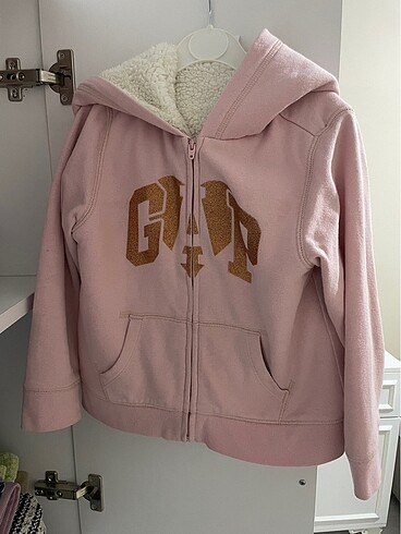 Kız çocuk fermuarlı sweatshirt