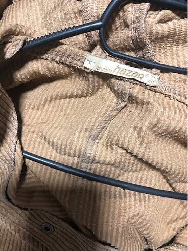 xl Beden camel Renk Fitilli kadife sweatshirt