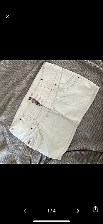 Jean mini etek