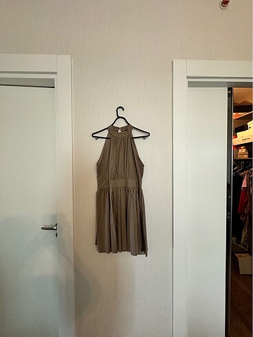 Trendyol & Milla Camel Halter Yaka Trendyol Mini Elbise