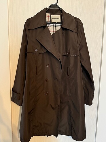 Burberry Haki Yeşil Trençkot Pardesü - Görsel 4