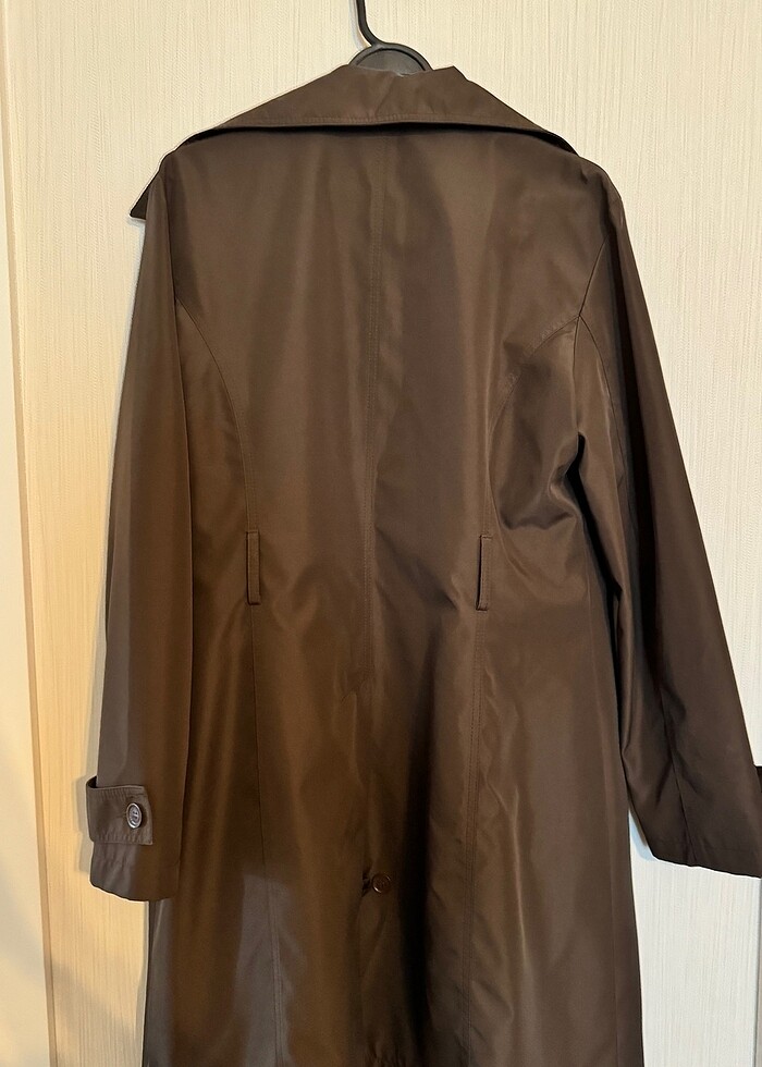 Burberry Haki Yeşil Trençkot Pardesü - Görsel 3