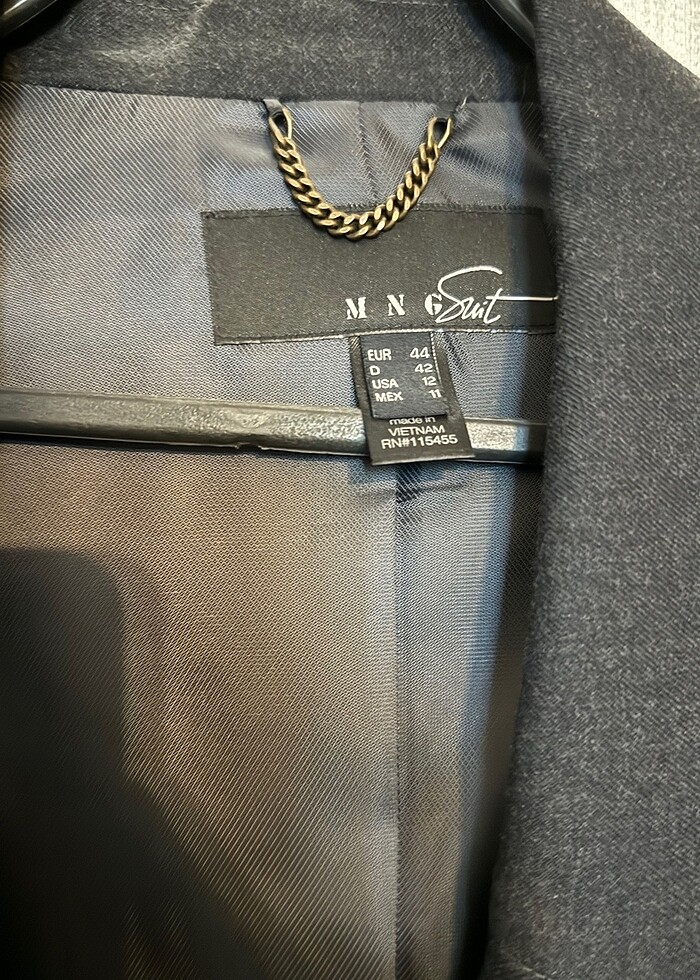 Mango Kaşe Füme Ceket - Görsel 3