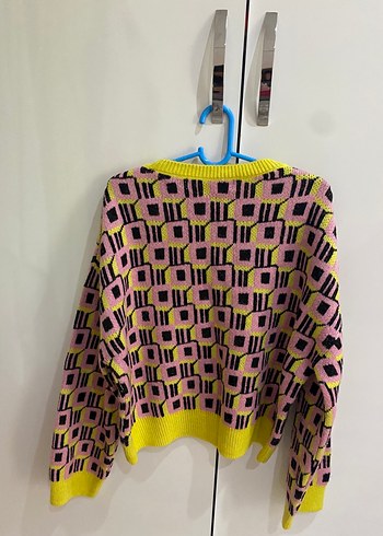 American Vintage Renkli Desenli Kadın Triko Kazak Vintage