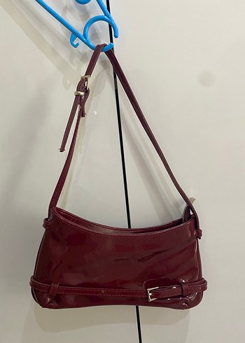 Bordo çok şık omuz çantası