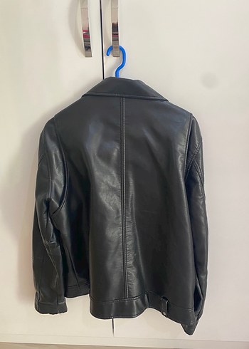 Zara Zara Kadın Siyah Deri Biker Ceket