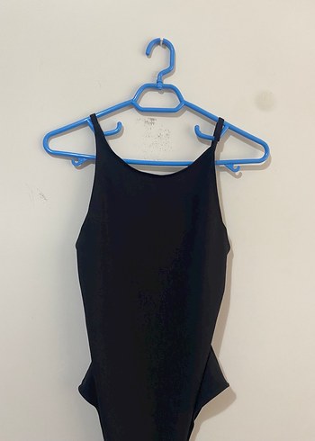 Siyah İnce Askılı Kadın Sırt Dekolteli Body - Görsel 6