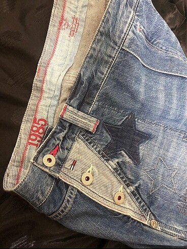 m Beden mavi Renk Tommy Hilfiger mini kot etek