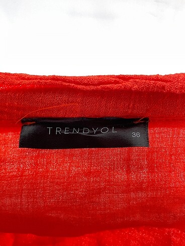 36 Beden turuncu Renk Trendyol & Milla Kısa Elbise %70 İndirimli.