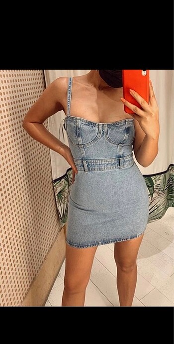 Pull&bear mini jean elbise