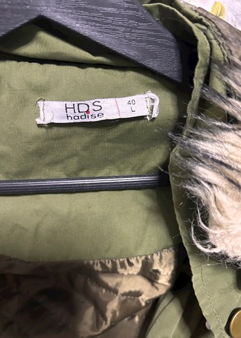 Uzun Kesim Haki Düğmeli Kadın Ceket - Görsel 4