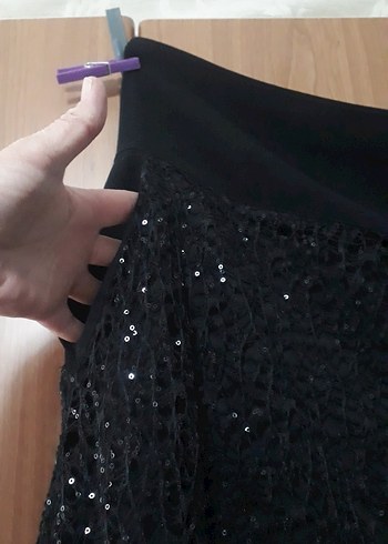 Diğer pullu Uzun Kadın dantelli etek az kullanıldı temiz