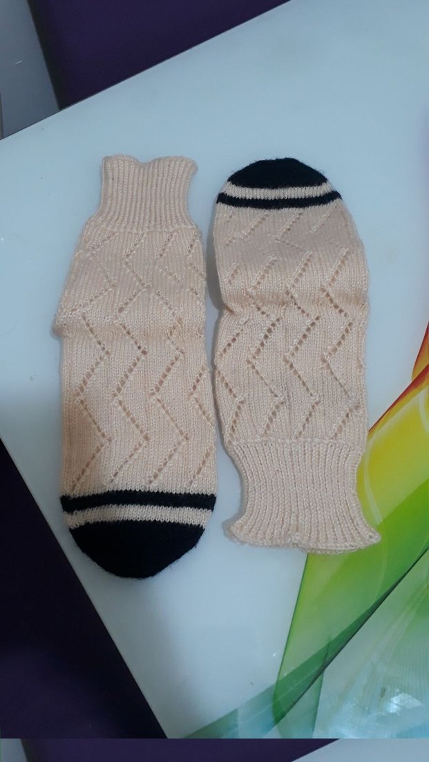el Örgü çorap yeni kullanılmadı çeyiz için yaptım kullanılmadı - Görsel 3