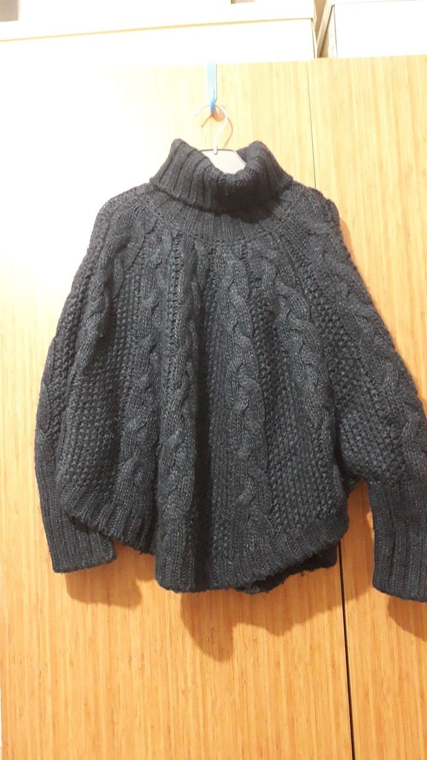 Örgü Boğazlı Kazak - Görsel 2