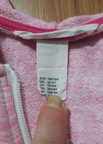 Kız Çocuk Pembe Fermuarlı Ceket - Görsel 6