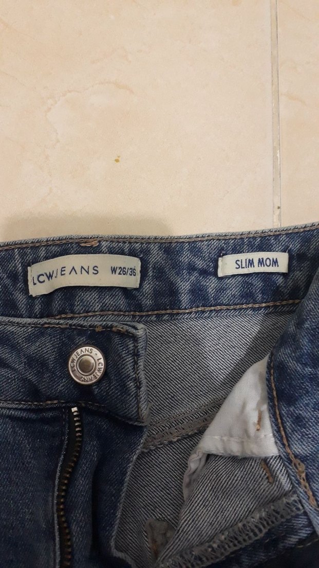 bayan  Mavi Loose Fit Mini Denim Şort - Görsel 5