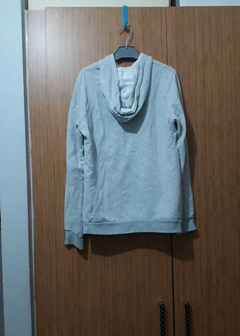 Gri Fermuarlı kız çocuk Sweatshirt - Görsel 4