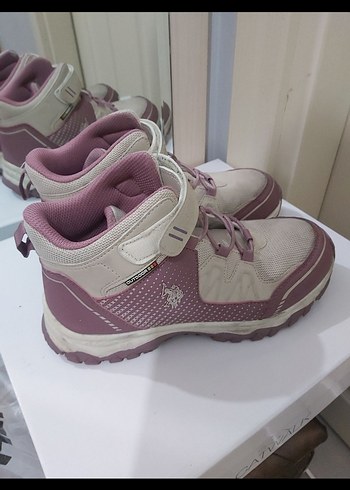 Kız Çocuk Mor Cırt Cırtlı Spor Ayakkabı - Görsel 6