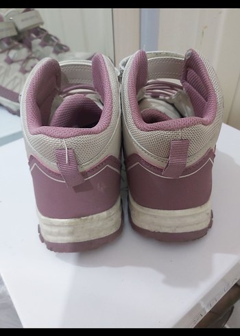 Kız Çocuk Mor Cırt Cırtlı Spor Ayakkabı - Görsel 5