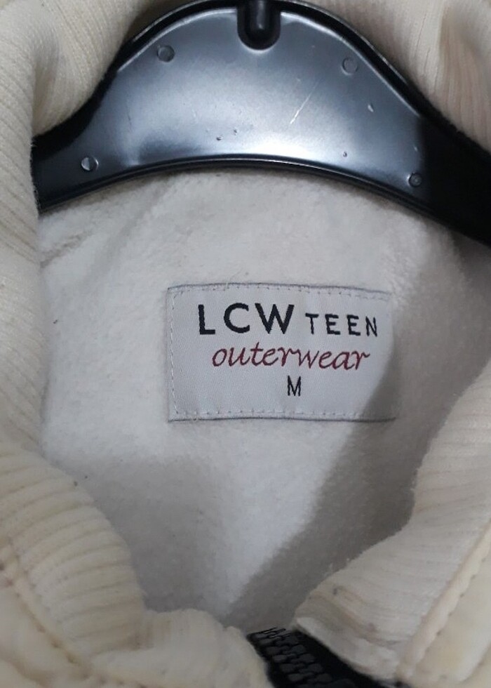 Krem rengi Bayan mont az kullanıldı temiz içi yün dışı su geçirm - Görsel 2