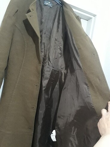 Bayan pardesü az kullanıldı temiz 2 düğme düştü duruyor yırtık d - Görsel 5