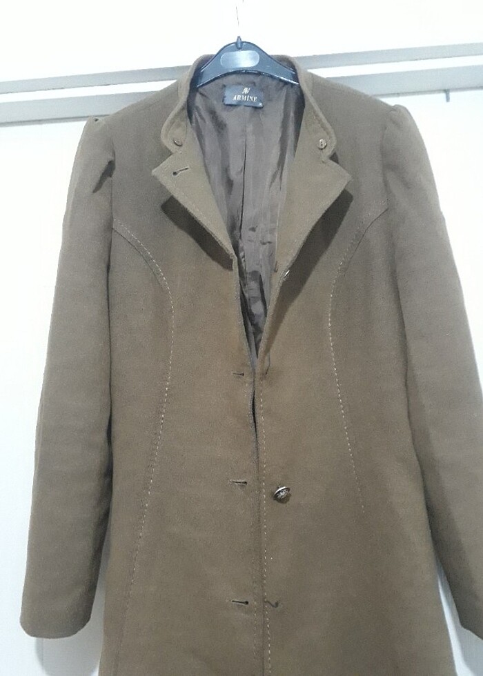 Bayan pardesü az kullanıldı temiz 2 düğme düştü duruyor yırtık d - Görsel 2