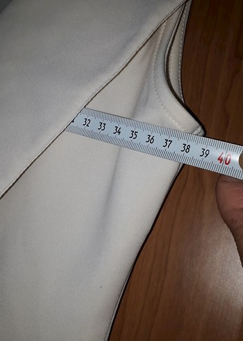 Beyaz Midi V Yakalı Kolsuz Elbise az kullanıldı - Görsel 7