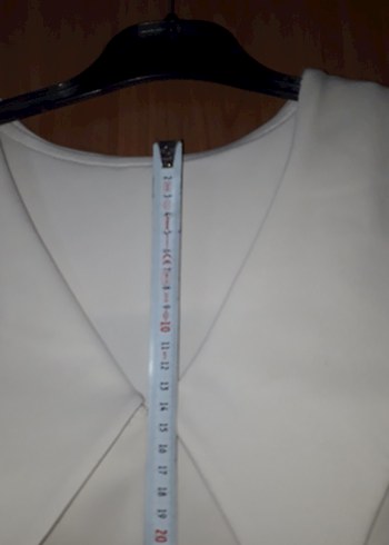 Beyaz Midi V Yakalı Kolsuz Elbise az kullanıldı - Görsel 9