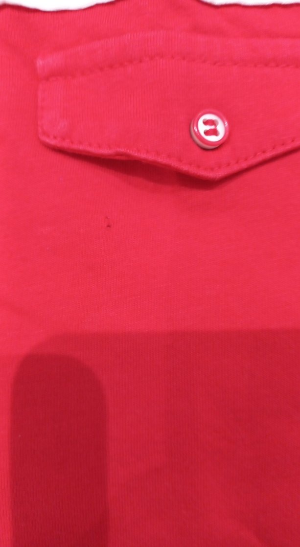 Kırmızı Pamuklu Kısa Kollu Polo Tişört - Görsel 4