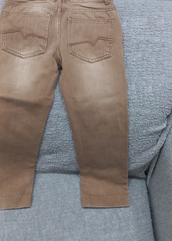 Kahverengi Erkek Çocuk Denim Pantolon - Görsel 8