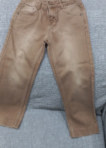 Kahverengi Erkek Çocuk Denim Pantolon - Görsel 3