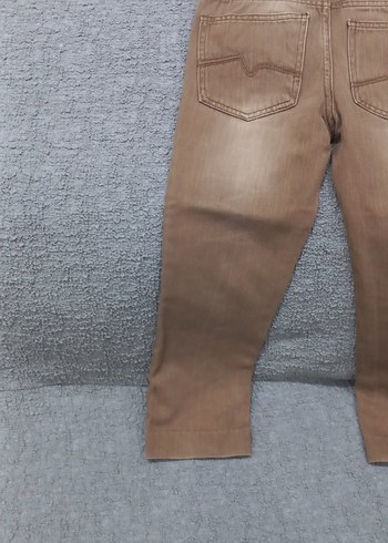 Kahverengi Erkek Çocuk Denim Pantolon - Görsel 7