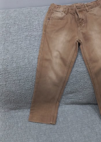 Kahverengi Erkek Çocuk Denim Pantolon - Görsel 2